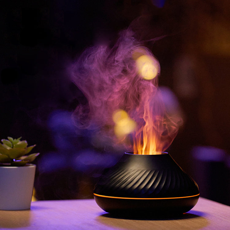 Volcano Flame Aroma Diffuser in Action: Transform Your Space with Soothing Scents Premium Aroma Diffuser: Elevate Your Ambiance with Tranquil Atmosphere Candle Diffuser for Wellness: Create a Serene Environment in Your Home Aroma Diffuser Size: Compact and Stylish Design - 13.5 x 13.5 x 7.8cm Diffuser Capacity: 130ml - Infuse Your Space with Plant Essential Oils Spray Volume: 15-20ml/h - Powerful Diffusion for a Lasting Ambience