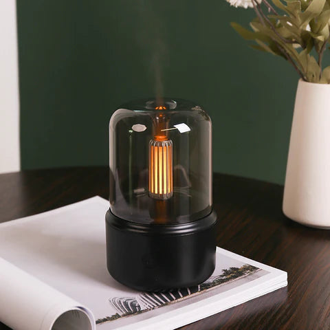 candlelight aroma diffuser, aroma, aroma diffuser, humidifier, aromatherapy, essential oil, candlelight