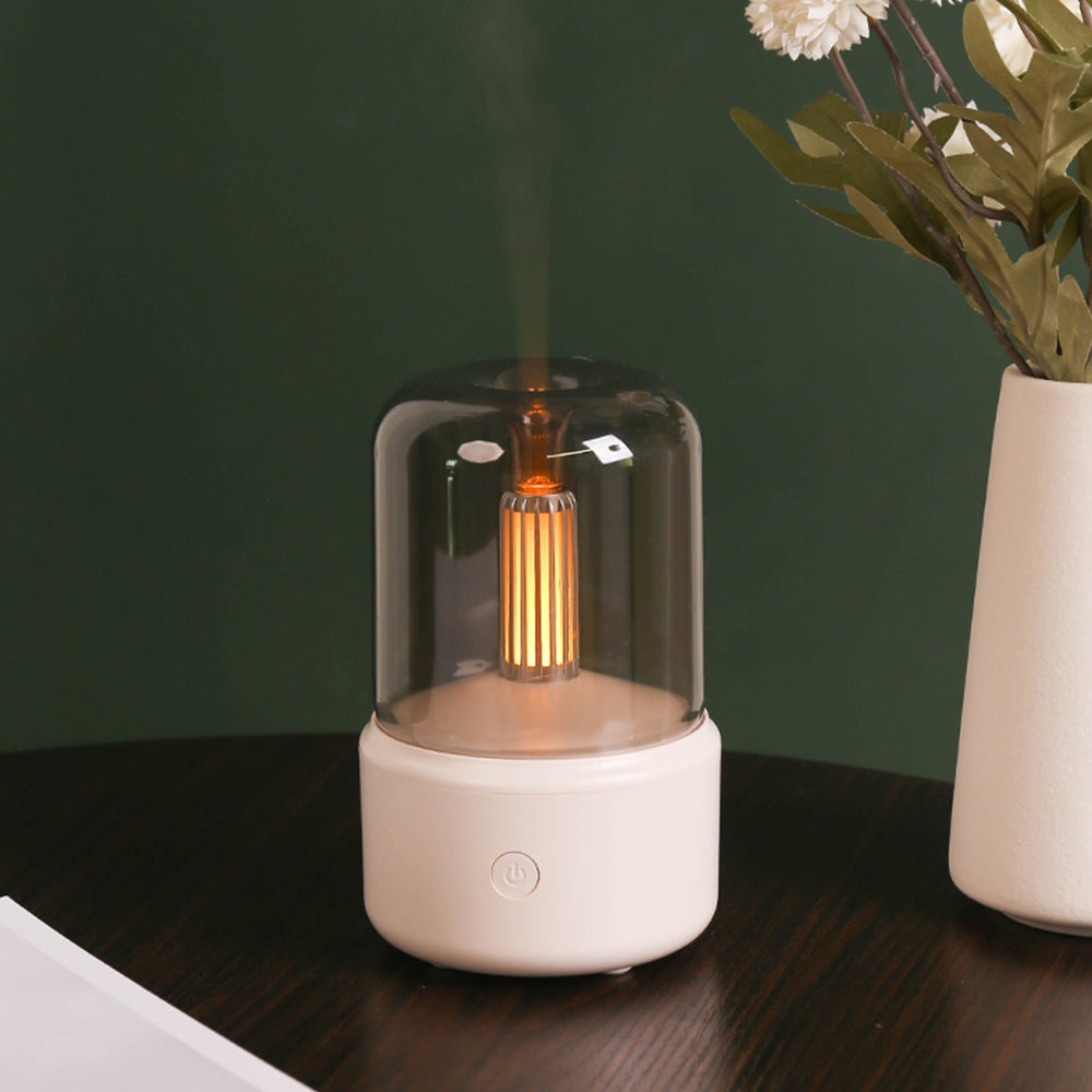 candlelight aroma diffuser, aroma, aroma diffuser, humidifier, aromatherapy, essential oil, candlelight